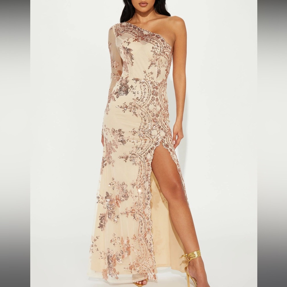 Fashion Nova “All Nighter” Sequin Gown